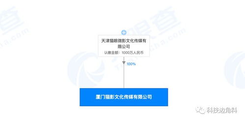 猫眼在厦门成立猫影传媒公司，注册资本1000万元，布局网络技术服务领域